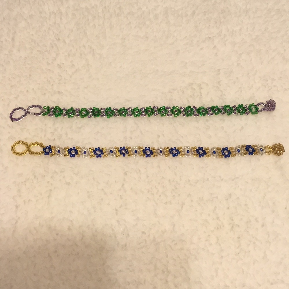 PRICE NEGOTIABLE Handmade Beaded Pattern Bracelets